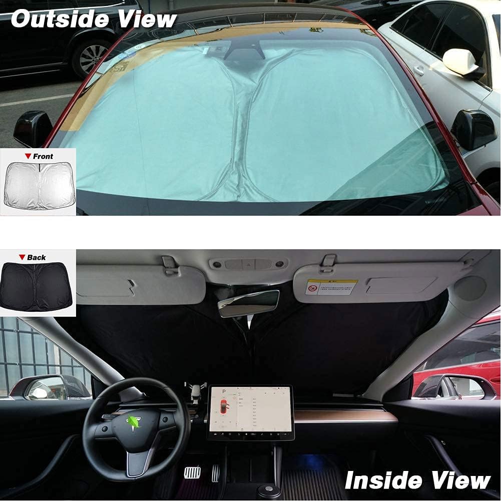 Parasol plegable para el coche con logotipo