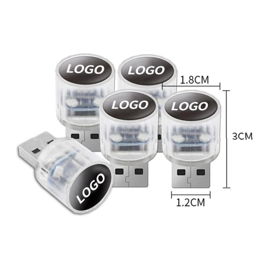 Mini luz LED USB decorativa para el interior del coche