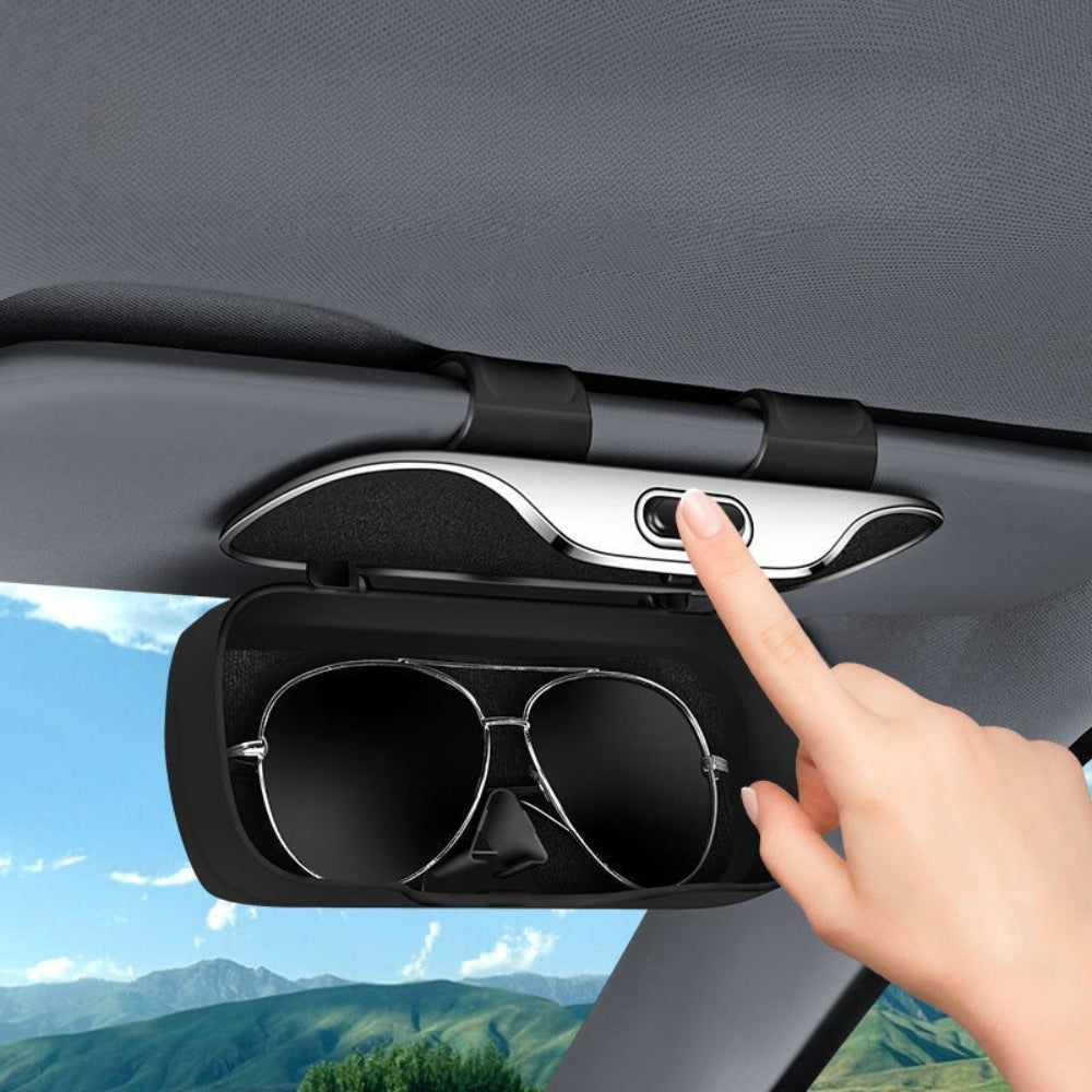 Estuche multifuncional para gafas de sol para el coche