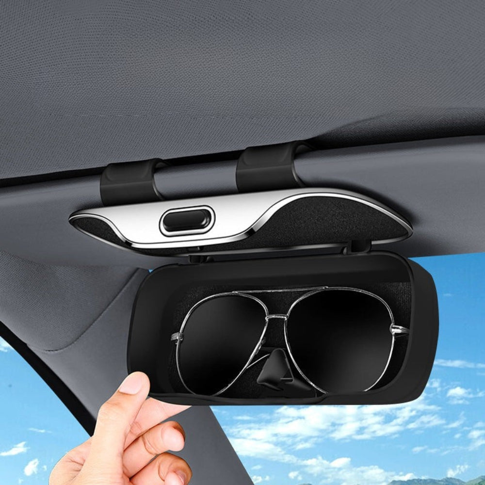 Estuche multifuncional para gafas de sol para el coche